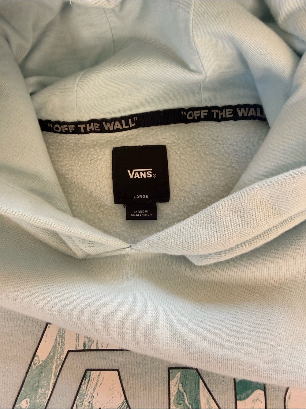 Vans Kids Pastel Blue Pullover Hoodie - Picture 4 of 7